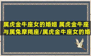 属虎金牛座女的婚姻 属虎金牛座与属兔摩羯座/属虎金牛座女的婚姻 属虎金牛座与属兔摩羯座-我的网站